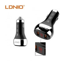 CARGADOR VEHICULAR V8 USB 3.0 2P LDNIO C2