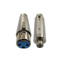 CONECTOR MICROFONO CANON HEMBRA A RCA HEMBRA METALICO T-4851