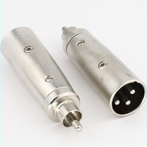 CONECTOR MICROFONO MACHO A RCA PLUG MET T-4852