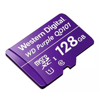 MEMORIA MICRO SD WESTER DIGITAL PURPLE ESPECIAL PARA CAMARAS 128GB