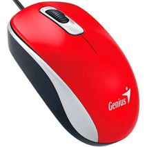 MOUSE / GENIUS / CABLE USB / DX-110-R / ROJO / 3 BOTONES / 1000DPI / WINDOWS Y MAC / GARANTIA (1 AÑO) {S21} [GENMOUUSB31010116104]