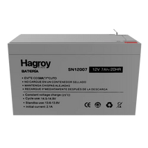 BATERIA / SELLADA / HAGROY / 12V / 7AMP / PS7-12