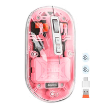 MOUSE / MEETION / INALAMBRICO / MT-BTM005-PK / ROSADO / TRANSPARENTE