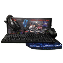 COMBO GAMER TECLADO + MOUSE + MOUSE PAD + AUDIFONO KR / K70