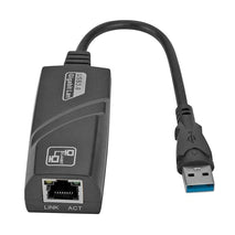 CABLE ADAPTADOR USB 3.0 MACHO A RJ45 HEMBRA 10 / 100 / 1000 MBPS S-USB3.0-RJ45