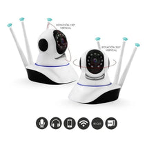 CAMARA IP WIFI HD 720P GIRATORIA 5 ANTENAS APP FTI CAMPRO