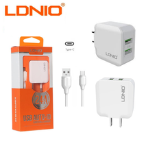 CARGADOR CELULAR TIPO C DUAL LDNIO A221