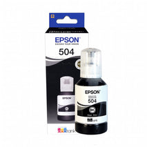 BOTELLA DE TINTA EPSON T504 NEGRA ORIGINAL - Click Soluciones