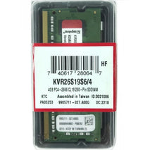 MEMORIA RAM KINGSTON DDR4 4GB 2666mhz LAPTOP