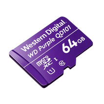 MEMORIA MICRO SD WESTER DIGITAL PURPLE ESPECIAL PARA CAMARAS 64GB