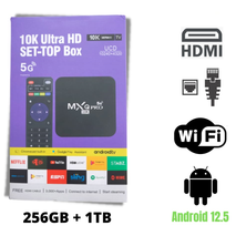 SET-TOP BOX MXQPRO 10K 256GB + 1TB