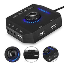 TARJETA ADAPTADOR DE SONIDO USB 2.0 EXTERNA CON HUB 3PUERTOS PHOINIKAS T-10