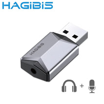 TARJETA ADAPTADOR DE SONIDO USB A JACK 3.5MM HAGIBIS AE-MA24